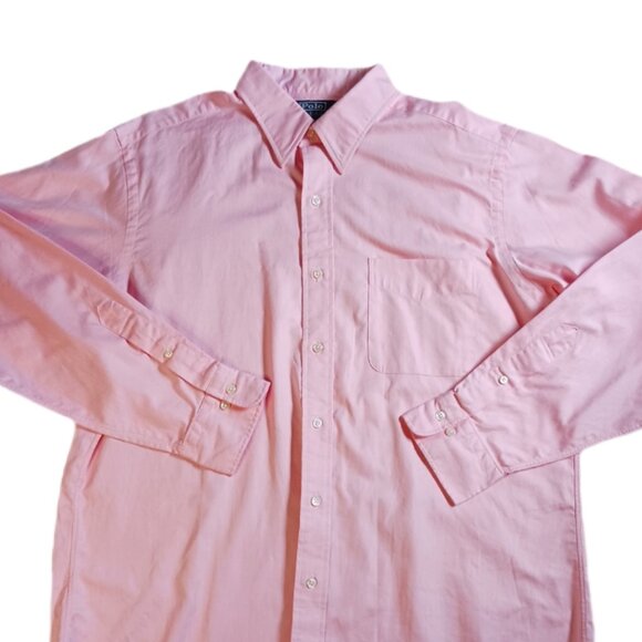 Polo Ralph Lauren Mens Dress Shirt Size 34/35 Neck Size 16 Classic Fit Pink - Picture 1 of 7